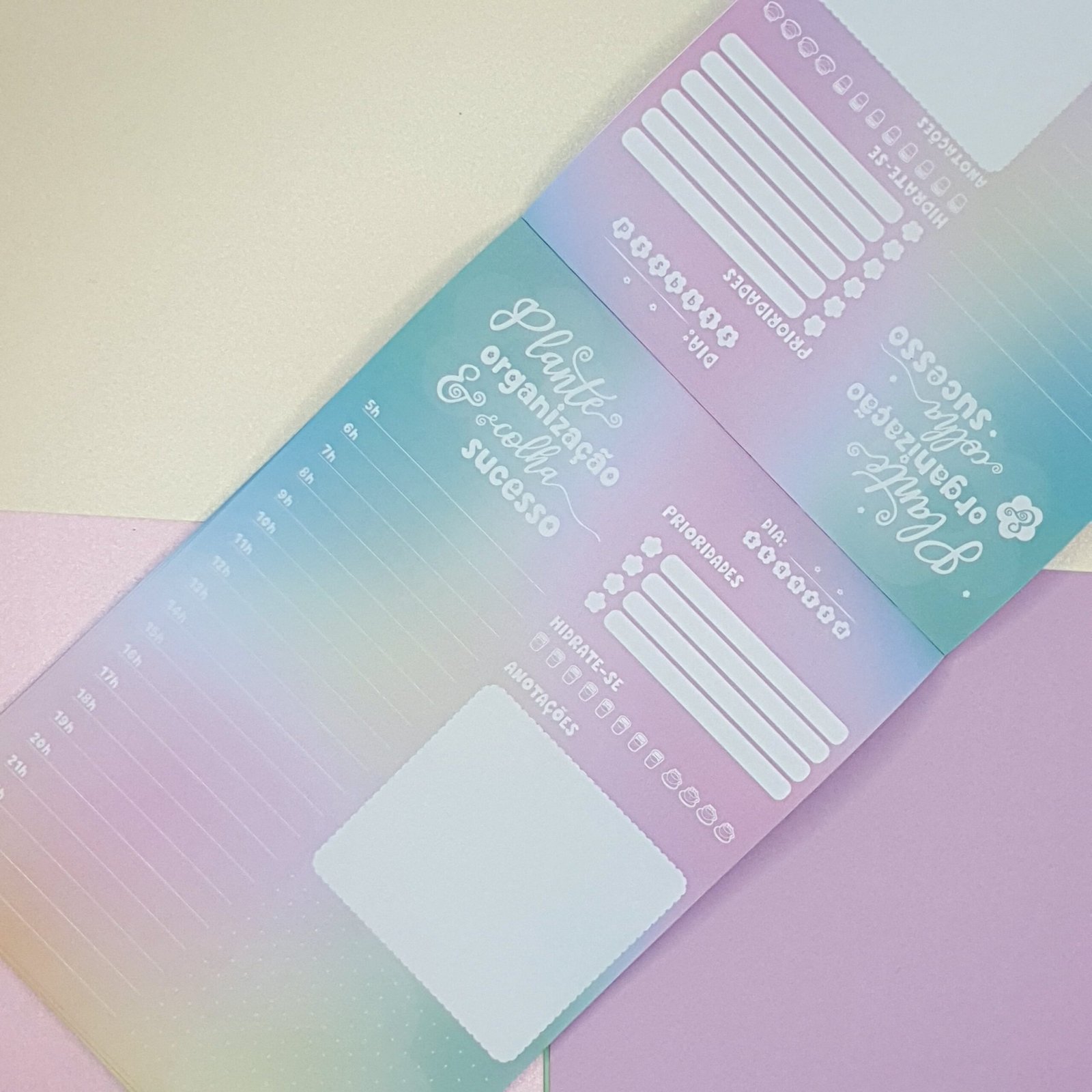 Planner diário em Bloco Coleção Plantar e Colher - Imagem 3