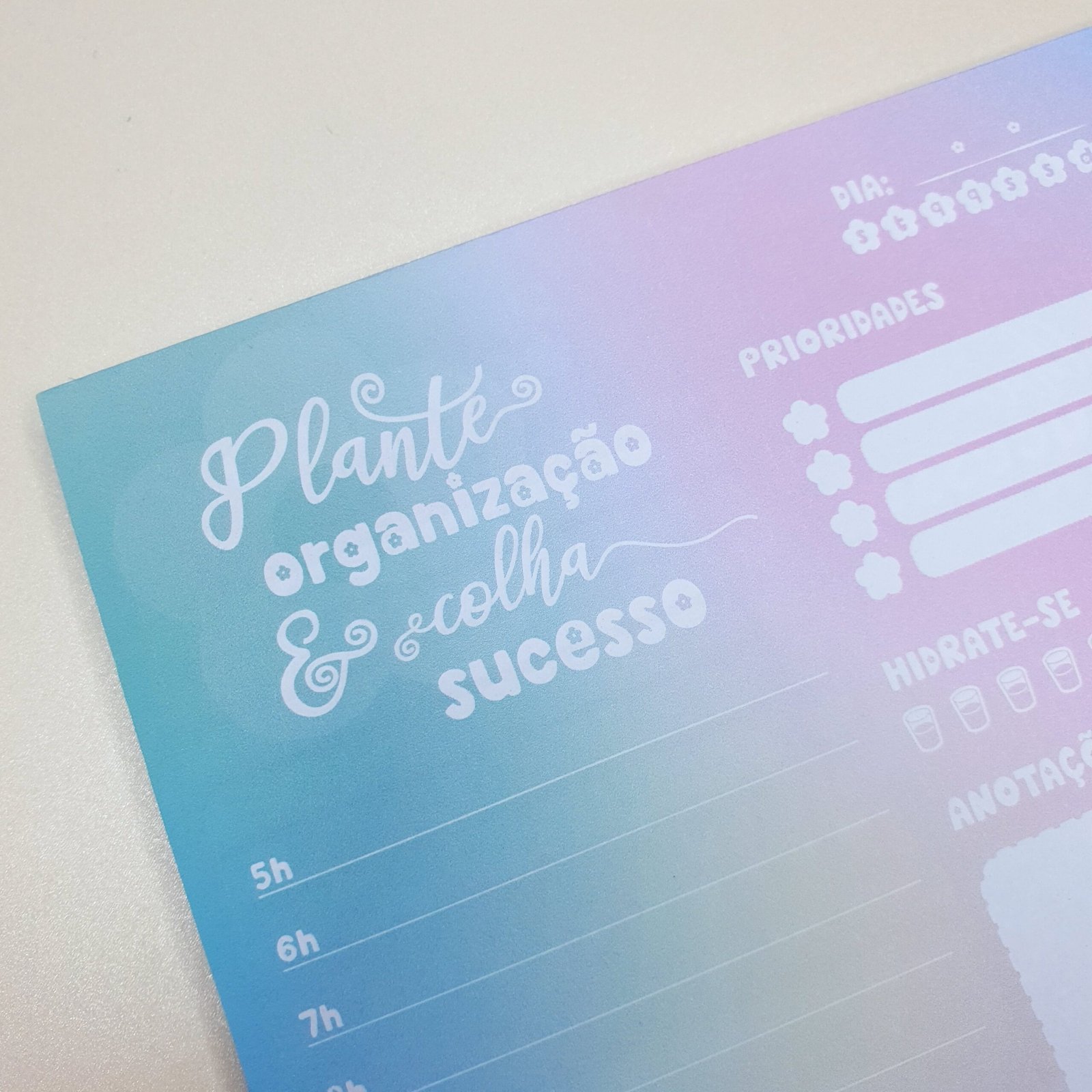 Planner diário em Bloco Coleção Plantar e Colher - Imagem 4