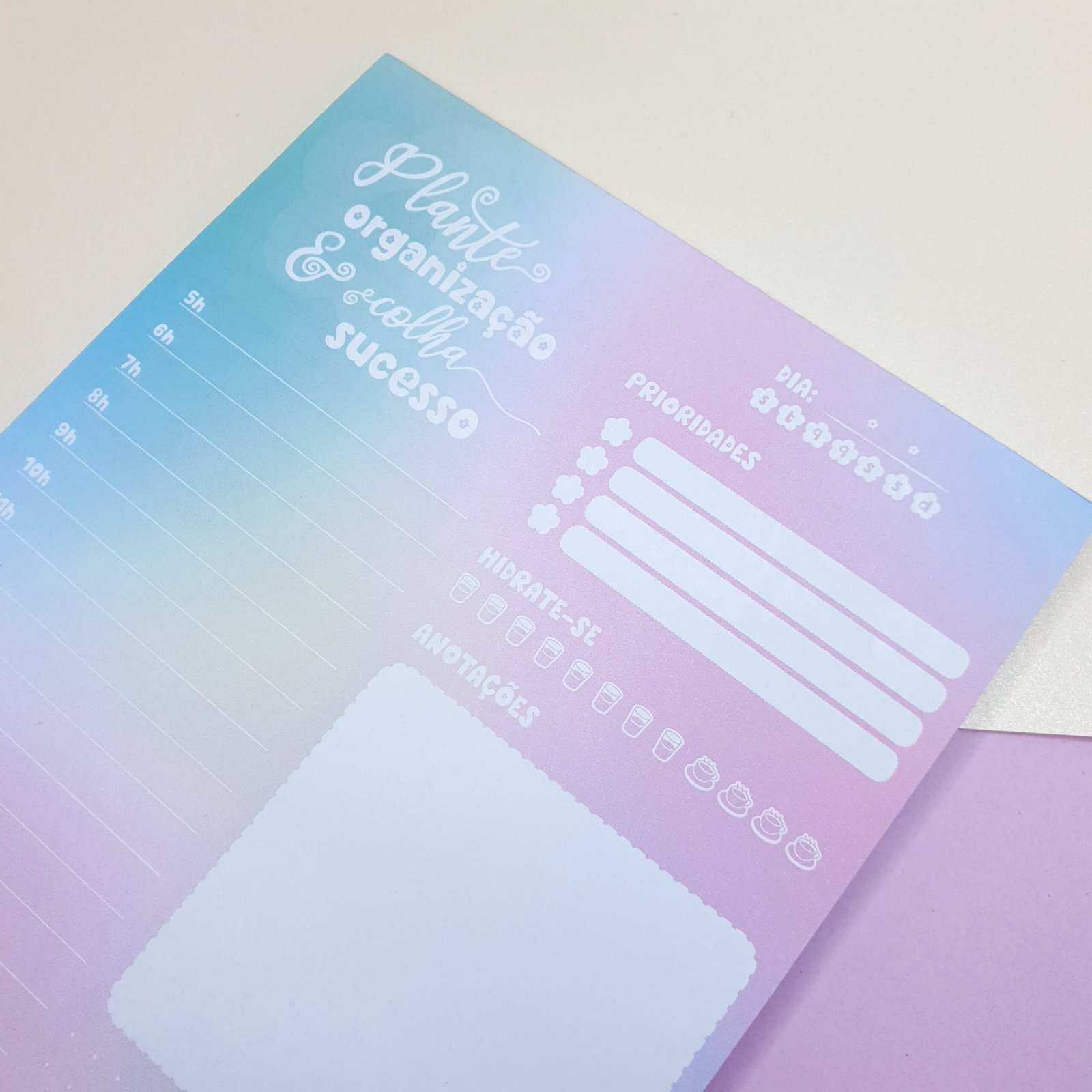 Planner diário em Bloco Coleção Plantar e Colher - Imagem 5