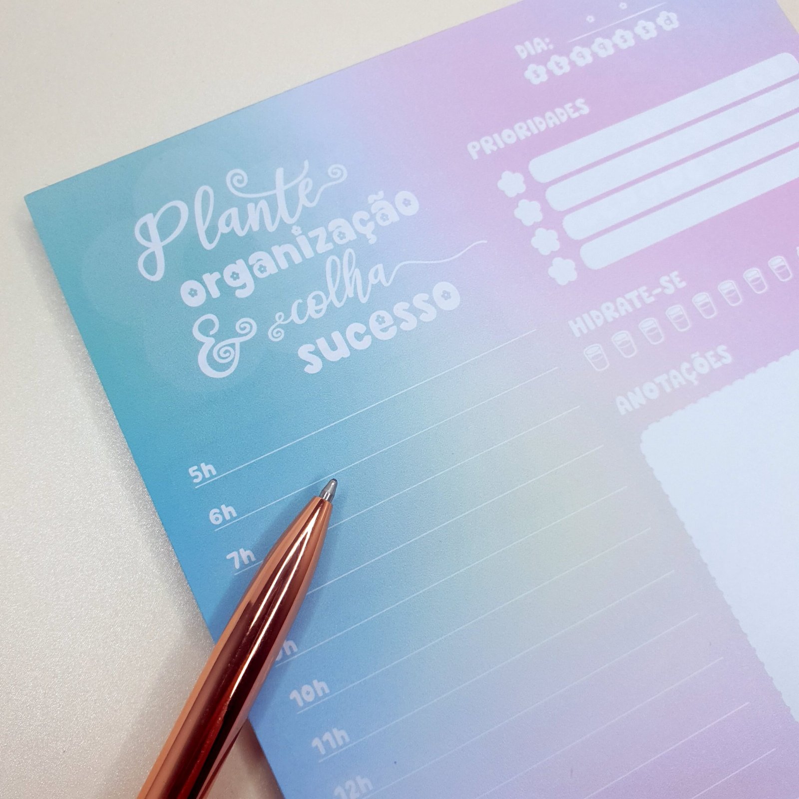 Planner diário em Bloco Coleção Plantar e Colher - Imagem 6